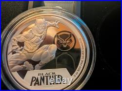 2023 3oz silver Black Panther $2 DC Comics Classic Superheroe 3oz #65 of 1000