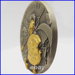 2023 $5 Niue Achilles 2 oz High Relief Silver Antiqued and Gold Gilded NGCX MS10