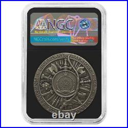 2023 $5 Niue Eric Bloodaxe 2 oz High Relief Silver Antiqued and Gold Gilded NGCX