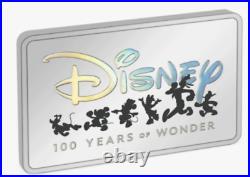 2023 Disney 100 Years of Wonder Mickey Mouse & Friends 1 oz Silver Coin Bar