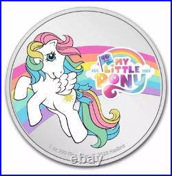 2023 My Little Pony 40th Anniversary Coin Silver Proof Coin Niue 1 oz