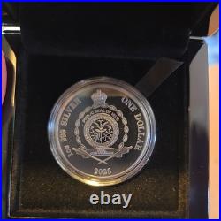 2023 NIUE Australia at Night Flying Fox 1 oz Silver Black Proof Coin