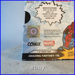 2023 NIUE Colorized Comix Spiderman Amazing Fantasy #15-2 troy oz. 999 silver