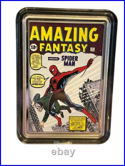 2023 NIUE Colorized Comix Spiderman Amazing Fantasy #15-2 troy oz. 999 silver