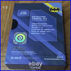 2023 NIUE DC Detective Comics Batman COMIX 2 oz Colorized Proof Silver Coin