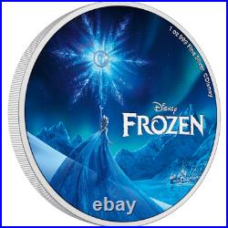2023 NIUE FROZEN 10TH ANNIVERSARY 1 troy oz Silver Proof/Coloured Round