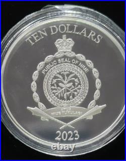 2023 NIUE New Zealand Star Wars Luke Skywalker 3 oz. 999 Silver Coin #581/999