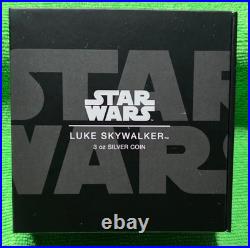 2023 NIUE New Zealand Star Wars Luke Skywalker 3 oz. 999 Silver Coin #581/999