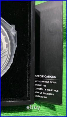 2023 NIUE New Zealand Star Wars Luke Skywalker 3 oz. 999 Silver Coin #581/999