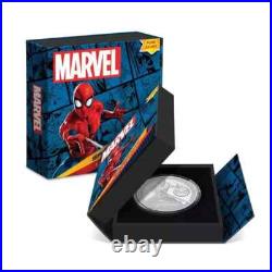 2023 New Zealand Mint Marvel Spider-Man 1 oz Colorized Proof Silver Coin 2023 New Zealand Mint Marvel Spider-Man 1 oz Colorized Proof Silver Coin