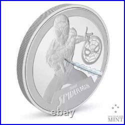 2023 New Zealand Mint Marvel Spider-Man 1 oz Colorized Proof Silver Coin 2023 New Zealand Mint Marvel Spider-Man 1 oz Colorized Proof Silver Coin