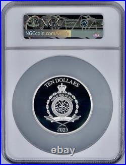 2023 Niue $10 Disney Characters Mickey & Donald 3 Oz Silver Coin NGC PF70UCAM FR