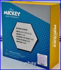 2023 Niue $10 Disney Characters Mickey & Donald 3 Oz Silver Coin NGC PF70UCAM FR