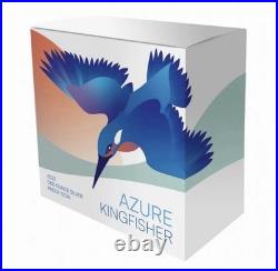 2023 Niue $1 Azure Kingfisher 1oz. 999 Silver Proof only 1000 Mintage