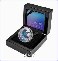 2023 Niue $1 Azure Kingfisher 1oz. 999 Silver Proof only 1000 Mintage