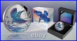 2023 Niue $1 Azure Kingfisher 1oz. 999 Silver Proof only 1000 Mintage