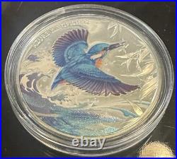 2023 Niue $1 Azure Kingfisher 1oz. 999 Silver Proof only 1000 Mintage