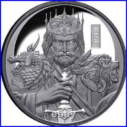 2023 Niue 1 oz Chess King Black Proof Silver Coin