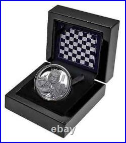 2023 Niue 1 oz Chess King Black Proof Silver Coin