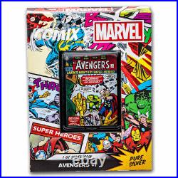 2023 Niue 1 oz Silver $2 COMIXT Marvel Avengers #1 Coin