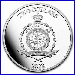 2023 Niue 1 oz Silver $2 Colorized Fast & Furious Proof Coin SKU#280938