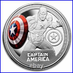 2023 Niue 1 oz Silver $2 Marvel Captain America SKU#272166