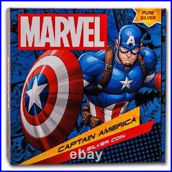 2023 Niue 1 oz Silver $2 Marvel Captain America SKU#272166