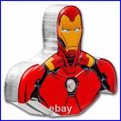 2023 Niue 1 oz Silver $2 Marvel Iron Man Shaped Coin SKU#271704