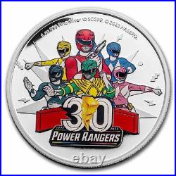 2023 Niue 1 oz Silver $2 Power Rangers 30th Anniversary SKU#277098
