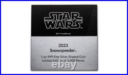 2023 Niue 1 oz Silver $2 Star Wars Snowspeeder Shaped Coin