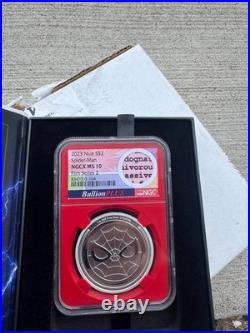 2023 Niue 1 oz Silver Spider-Man Bullion Plus Film Series 2 NGCX MS10 2023 Niue 1 oz Silver Spider-Man Bullion Plus Film Series 2 NGCX MS10