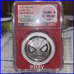 2023 Niue 1 oz Silver Spider-Man Bullion Plus Film series 2 NGCX MS9.9 W Script