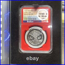 2023 Niue 1 oz Silver Spider-Man Bullion Plus Film series 2 NGCX MS9.9 W Script