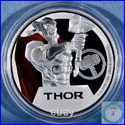 2023 Niue $2 1oz Silver Marvel Thor Proof Coin