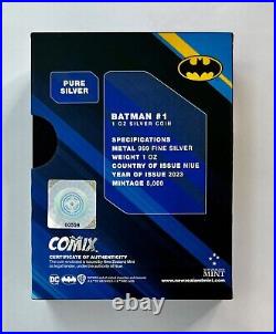 2023 Niue $2 COMIX Batman #1 Silver Coin NGC PF70UCAM First Releases 999