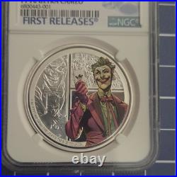 2023 Niue $2 DC Villains THE JOKER 1 oz Silver Coin NGC PF70 UC First Release