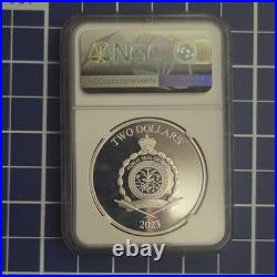 2023 Niue $2 DC Villains THE JOKER 1 oz Silver Coin NGC PF70 UC First Release