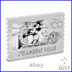 2023 Niue $2 Disney Mickey Steamboat Willie 100 Stamp 1 oz Silver Coin NGC PF70