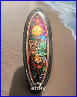 2023 Niue $2 Surfboard The Enforcer Drew Brophy 1 oz. 9999 Silver Proof Coin