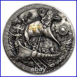 2023 Niue 2 oz Antique Silver Argonauts Argo Ship