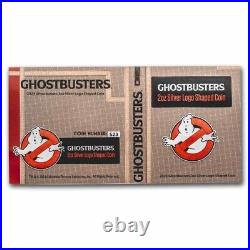 2023 Niue 2 oz Silver $5 Ghostbusters Logo Shaped Coin