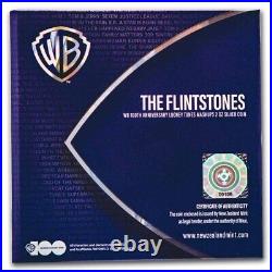 2023 Niue 2 oz Silver $5 WB 100 Years Looney Tunes Flintstones SKU#285500