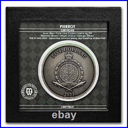 2023 Niue 2 oz Silver Antique Pierrot SKU#273328