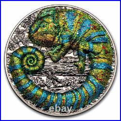 2023 Niue 2 oz Silver Colorized Chameleon Coin SKU#278983