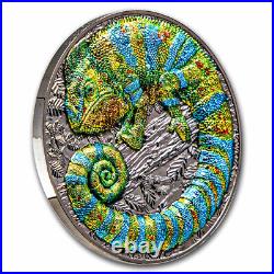 2023 Niue 2 oz Silver Colorized Chameleon Coin SKU#278983
