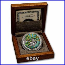 2023 Niue 2 oz Silver Colorized Chameleon Coin SKU#278983