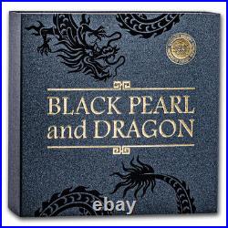 2023 Niue 2 oz Silver Divine Pearls Black Pearl and Dragon