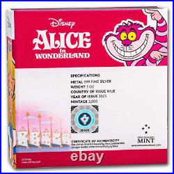 2023 Niue 3 oz Ag $10 Disney Masterpieces Alice in Wonderland SKU#279029