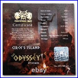 2023 Niue 3 oz Silver Antique The Odyssey Circe's Island SKU#279191