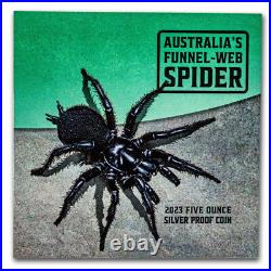 2023 Niue 5 oz Silver Proof Australia's Funnel-Web Spider SKU#280035